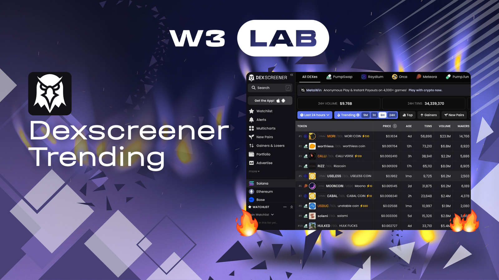 DexScreener Trending [TOP 1-10]